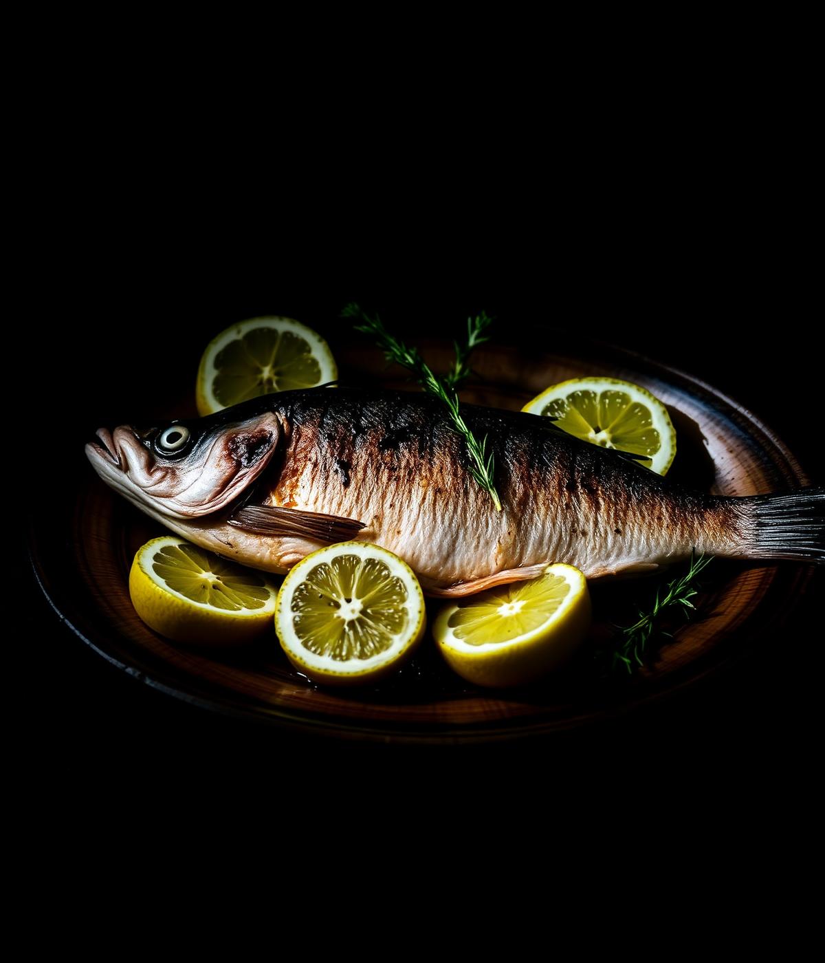 Divlji brancin na žaru, mladi limun